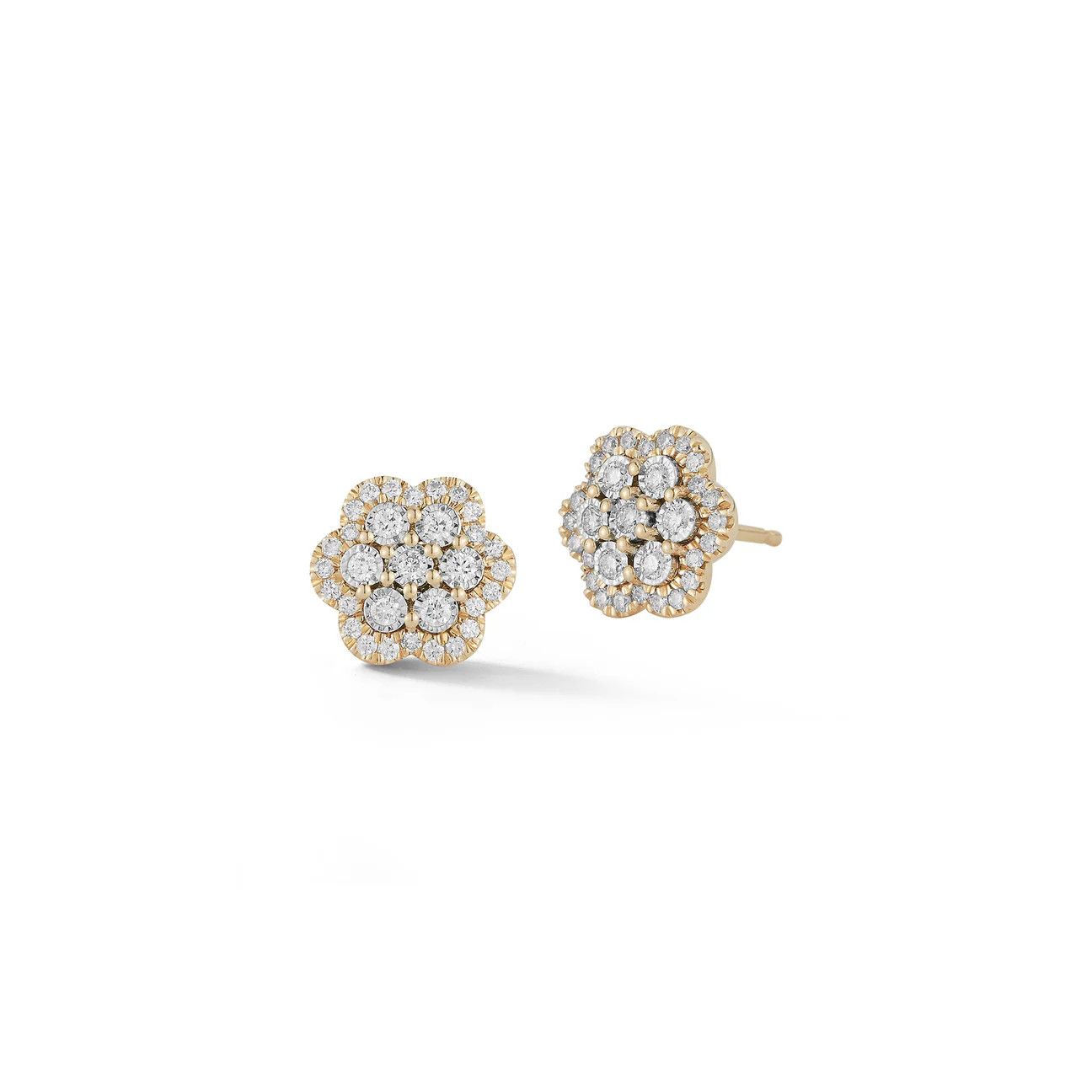 Earrings- Ava Bea Flower Studs 14k YG