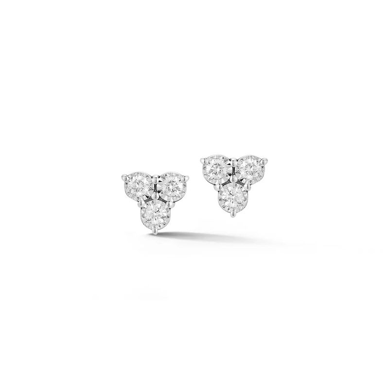 Earrings- Ava Bea Trio Stud- WG