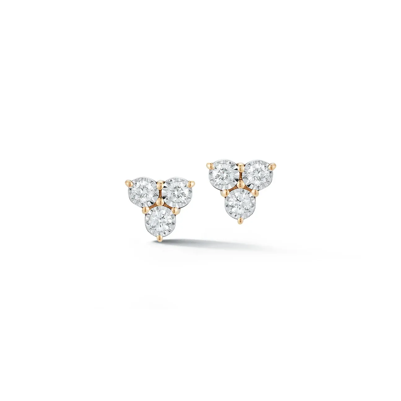 Earrings- Ava Bea Trio Stud- YG
