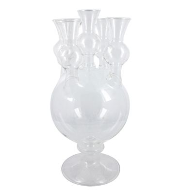 Clear Glass Tulipiere