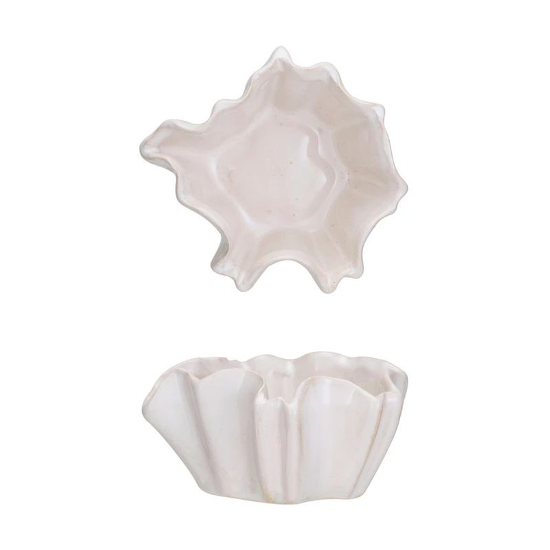 Square Stoneware Bowl, White