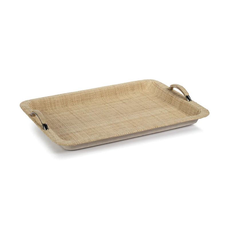 Airelles Raffia Tray 18x14