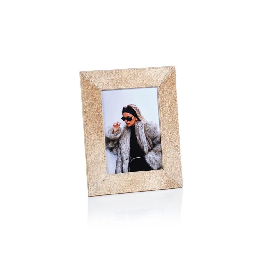 Corviglia Hide Frame, Tan 5x7