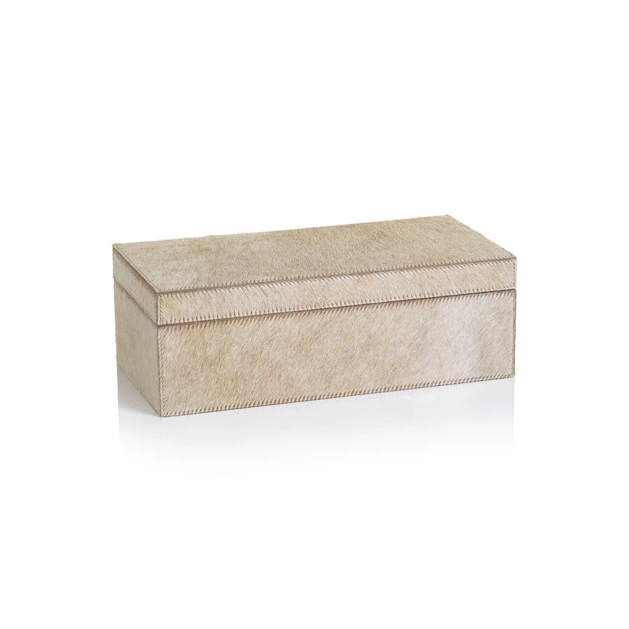 Corviglia Hide Box, Tan 12x6
