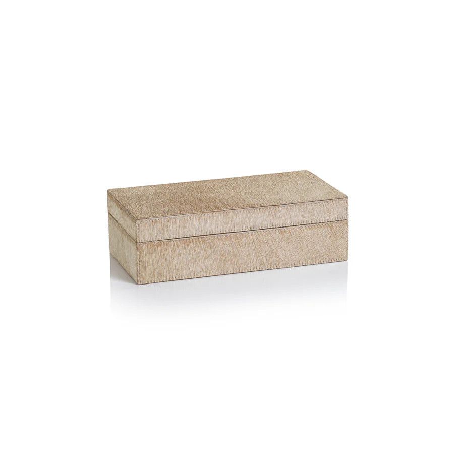 Corviglia Hide Box, Tan 10x5