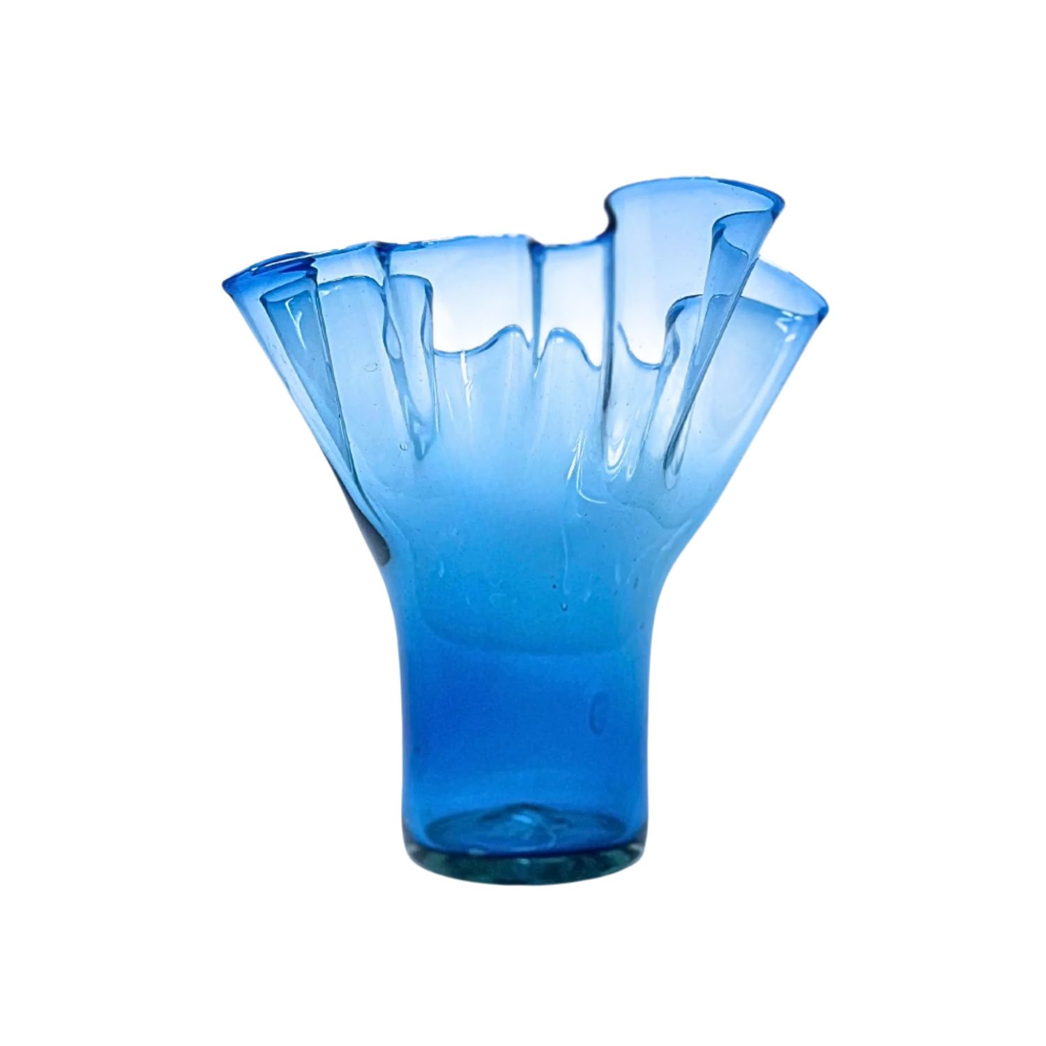Lettuce Leaf Vase (Blue)