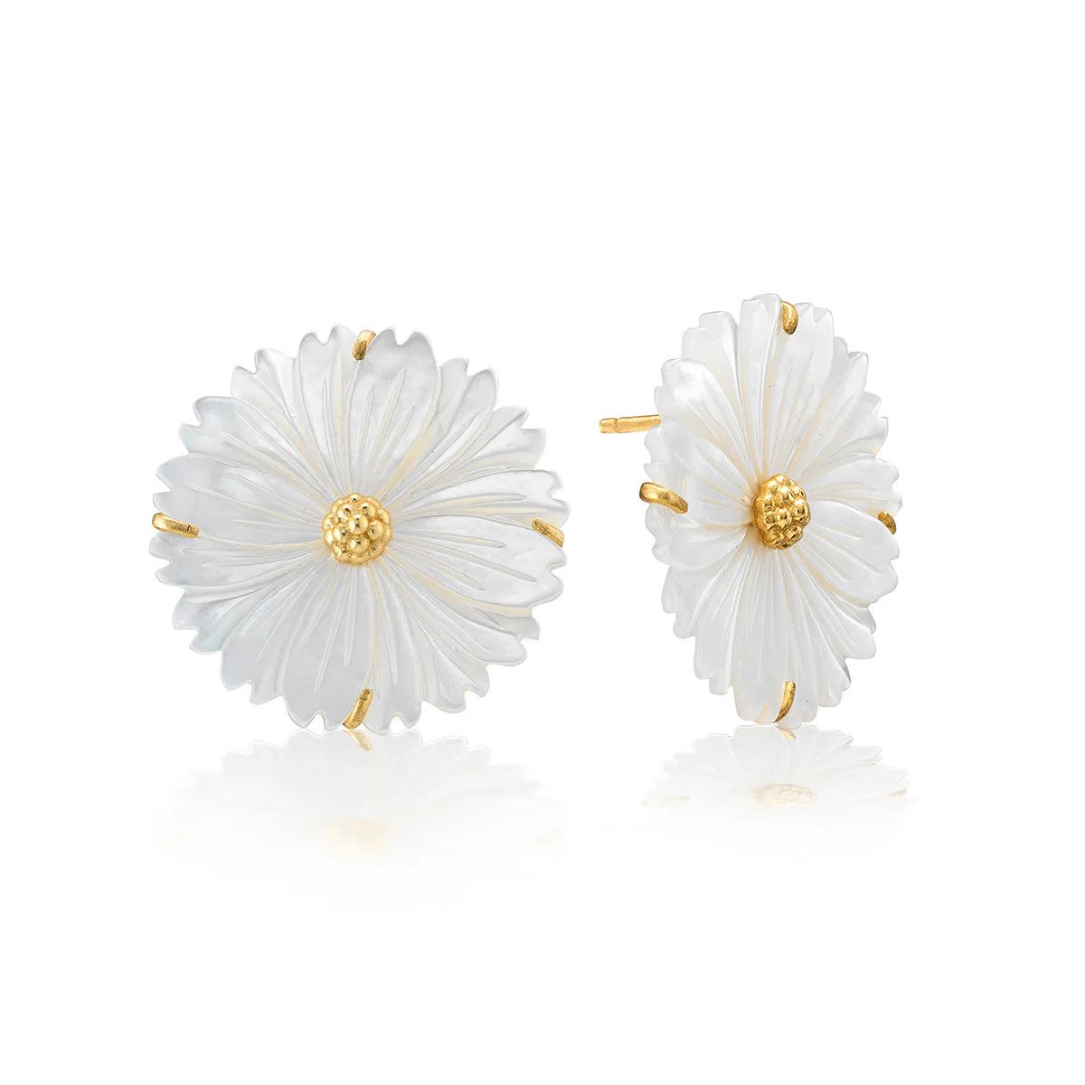 Mermaid Garden Blossom Stud MOP