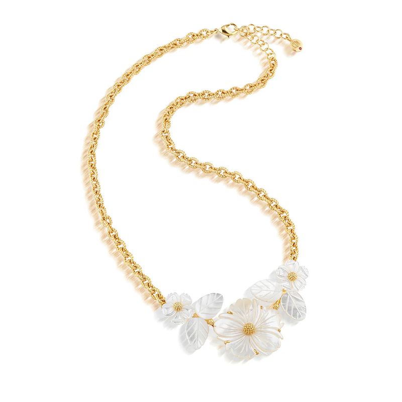 Mermaid Garden Bouquet Necklace MOP