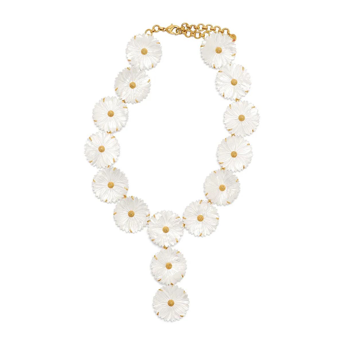 Mermaid Garden Floral Necklace- MOP