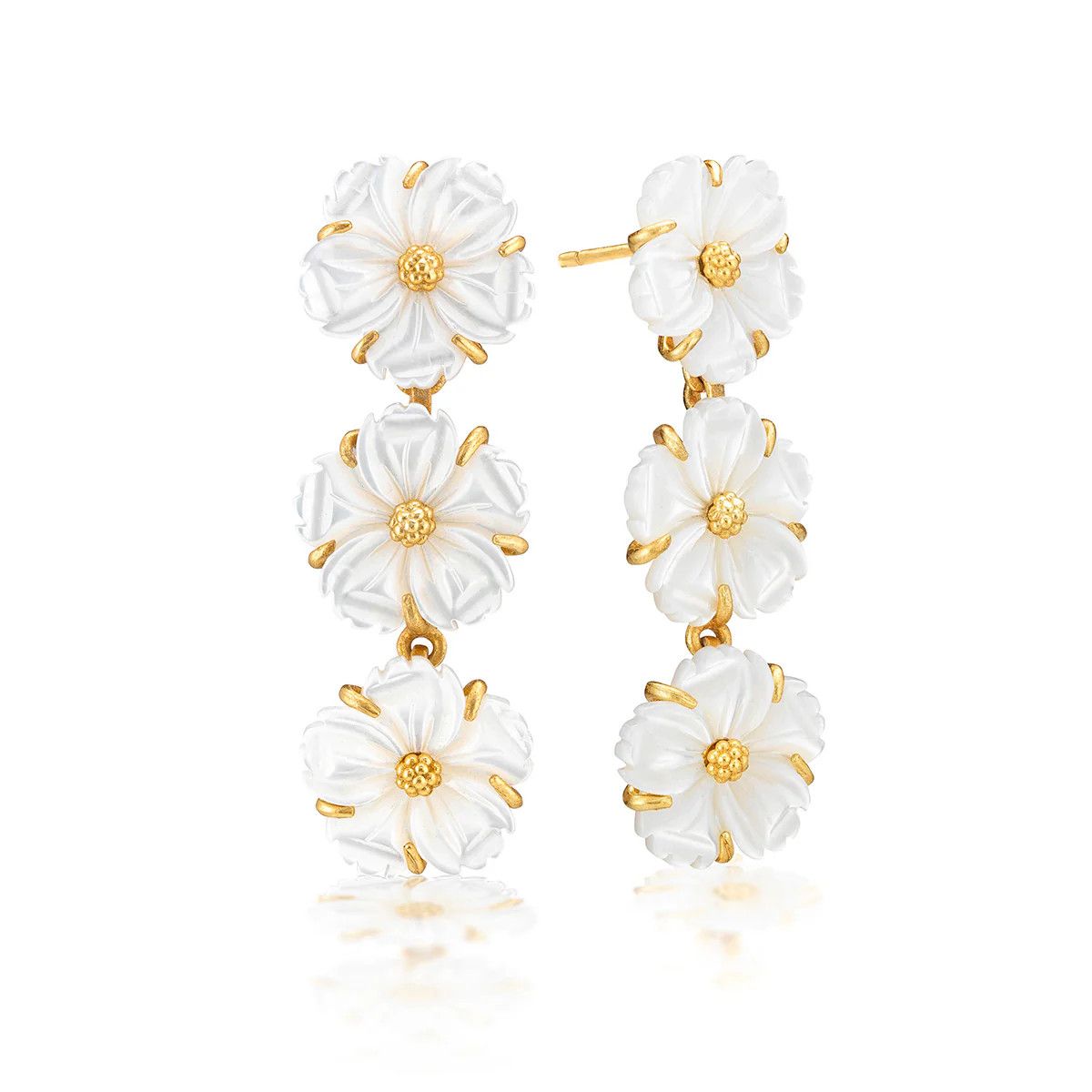 Mermaid Garden Petite Earrings MOP
