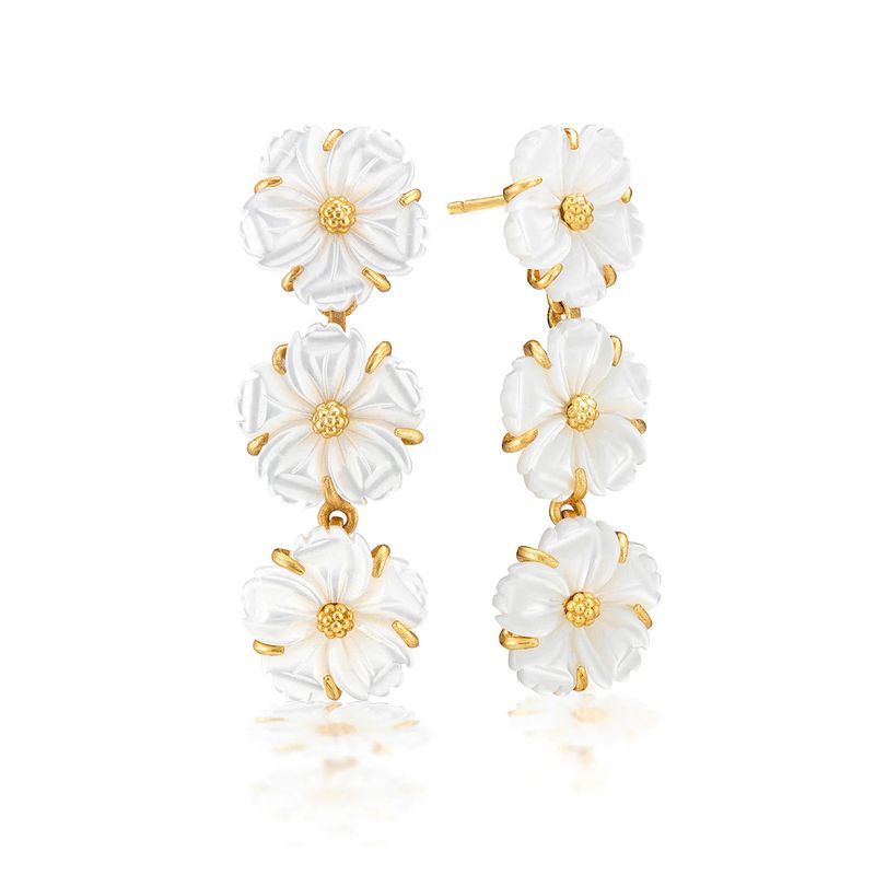 Mermaid Garden Petite Earrings MOP