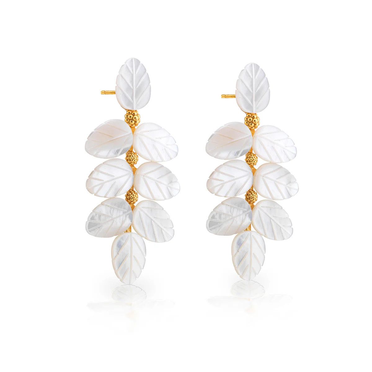 Mermaid Garden Vine Drop Earrings