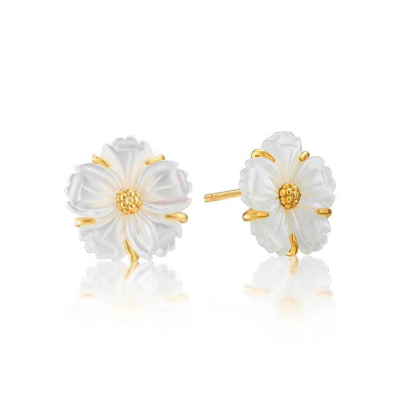 Mermaid Garden Petite Studs MOP