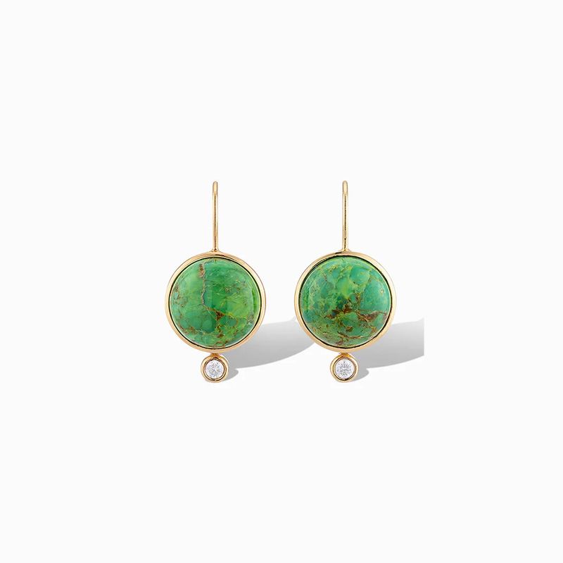 ER- Tiny Mini Drop- Green Turq