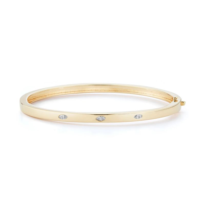 Bracelet- Alexa Jordyn Inlay Marquis YG 14k