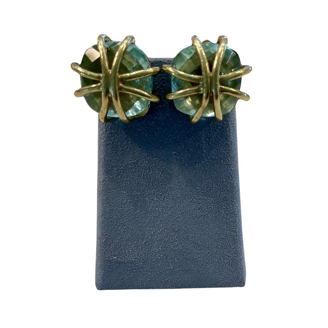 Earrings- Stone with Crosses