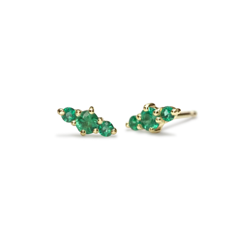 Hanley Earring Emerald 14Y