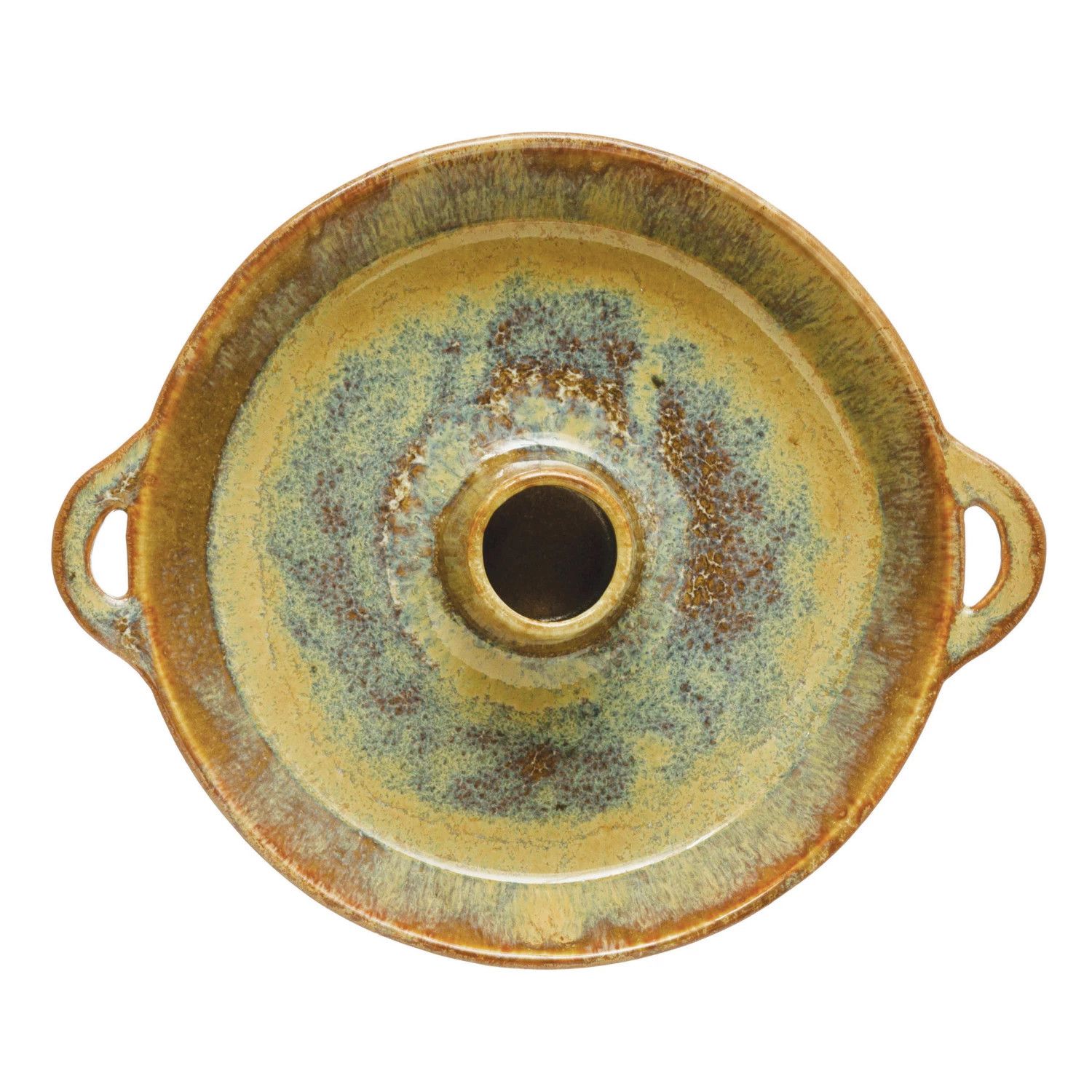Stoneware Dish w. Toothpick Holder