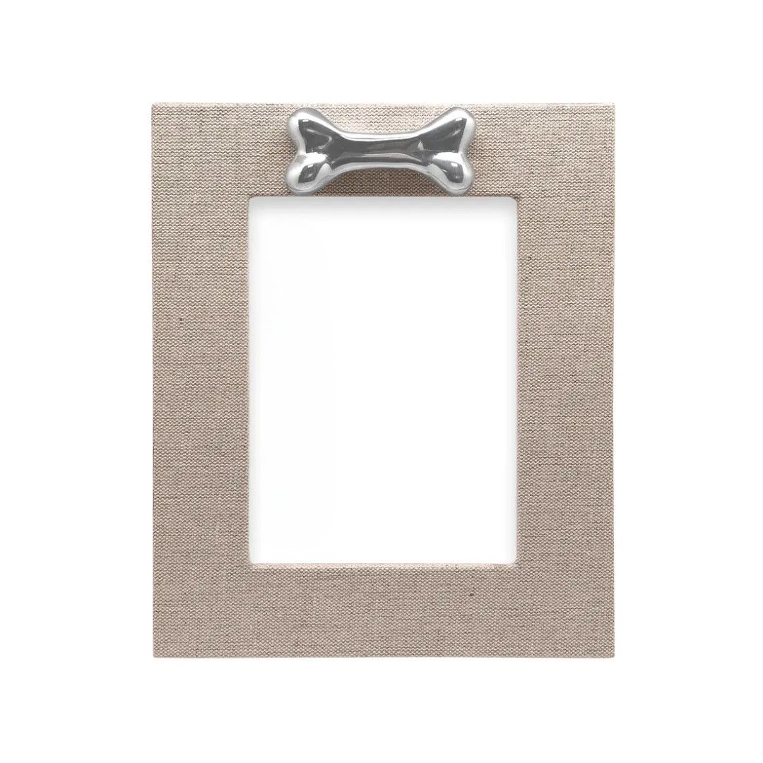 Natural Linen Dog Bone Frame 5x7