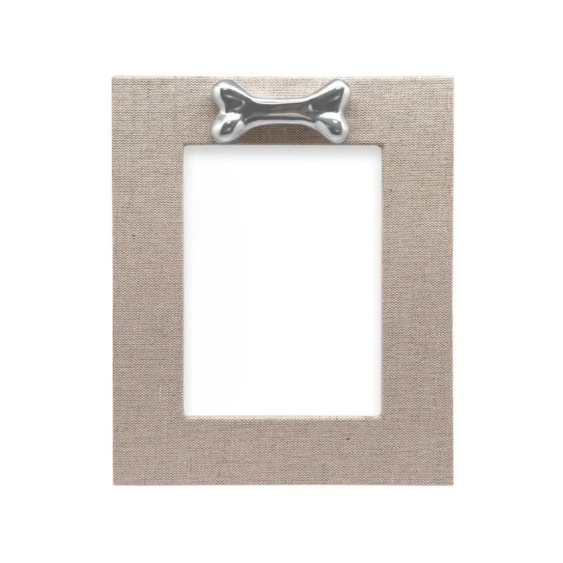 Natural Linen Dog Bone Frame 5x7