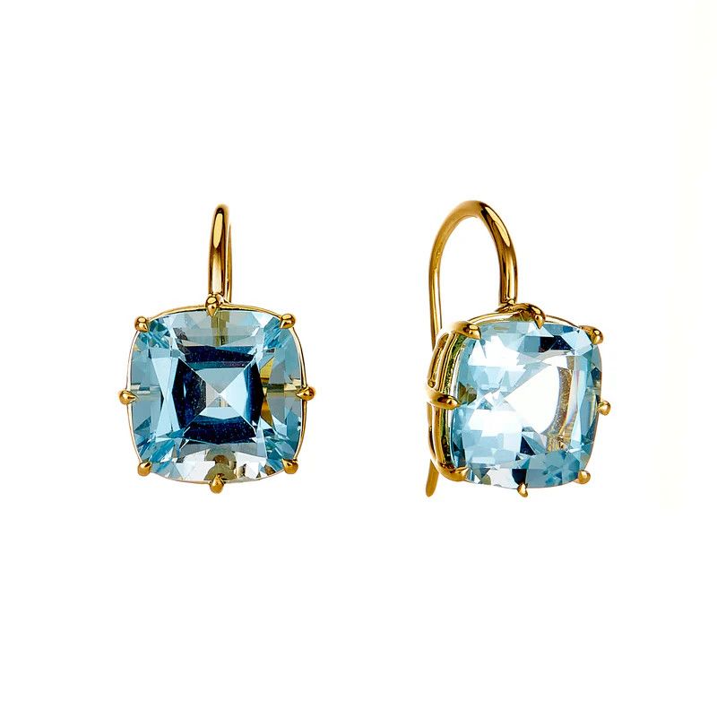 18k Geometrix Blue Topaz 10cts