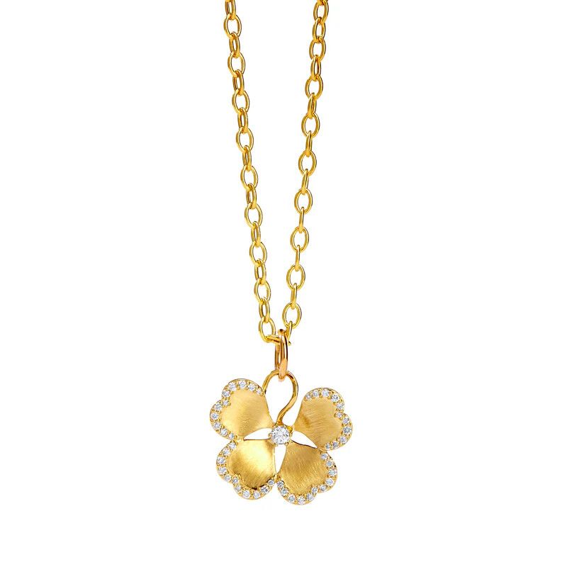 18k Jardin Flower Pendant