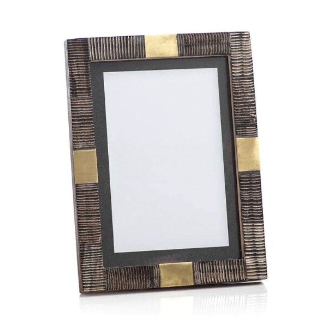 Lagos Horn &amp; Brass Photo Frame-5x7..