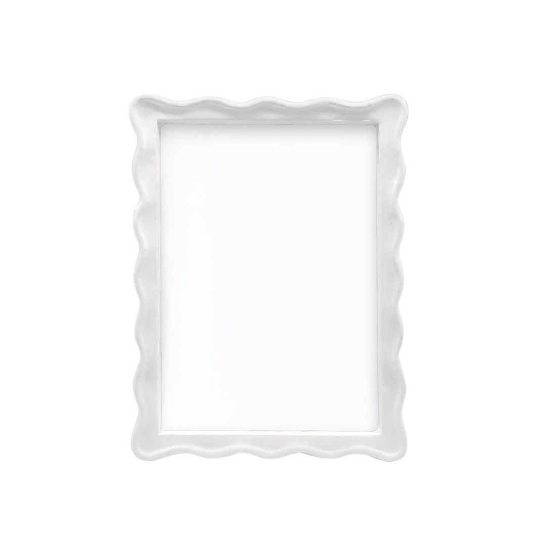 Wavy White 5x7 Frame