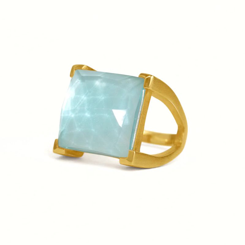 Plaza Ring- Irr Sky Blue