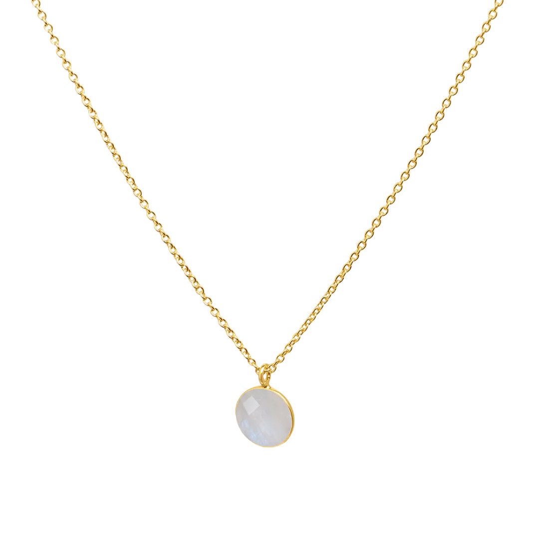 Tulum Pendant Necklace- Moonstone
