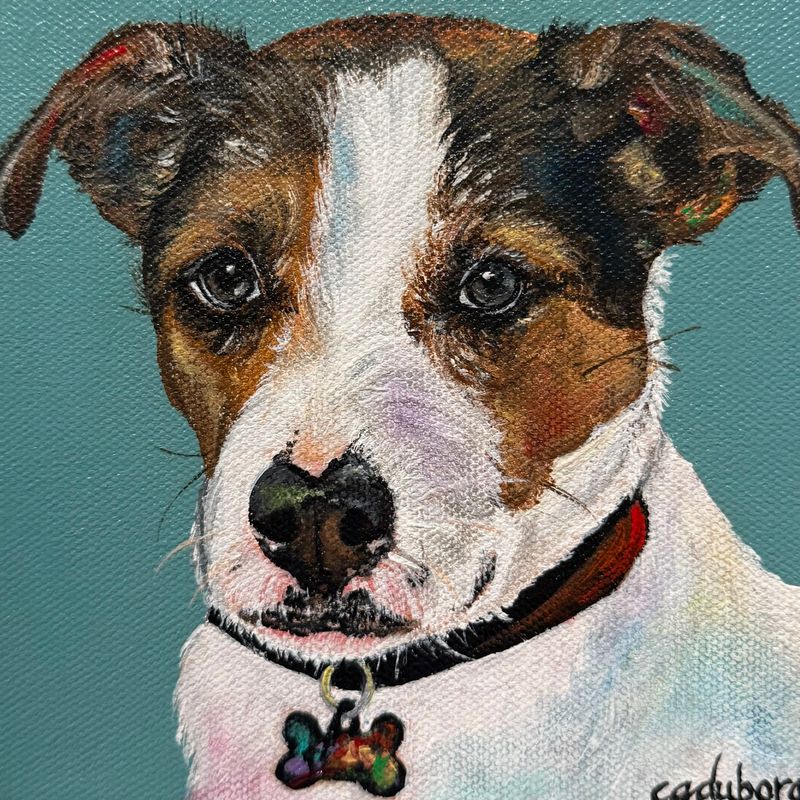 Pet portraits by Carrie Duborg - 8x8