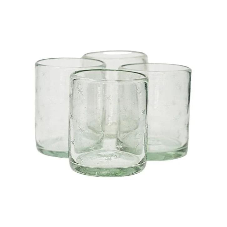 Rocks Glass-, Pattern: Starry Night