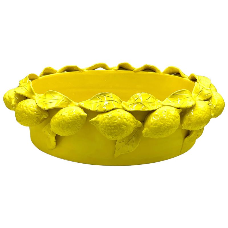Bowl Oval Yellow Limone