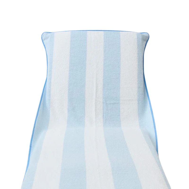 Pool Lounge Cover- Blue Wht Stripe