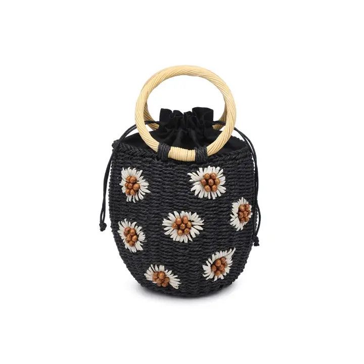 Emaline Satchel-, Color: Black