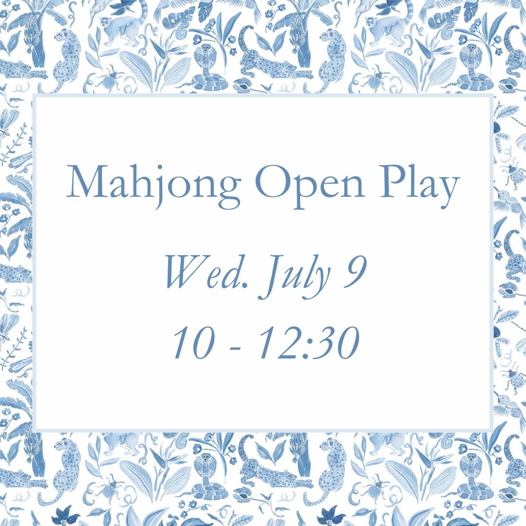 Mahjong Open Play - Wed. July 9, 10 - 12:30