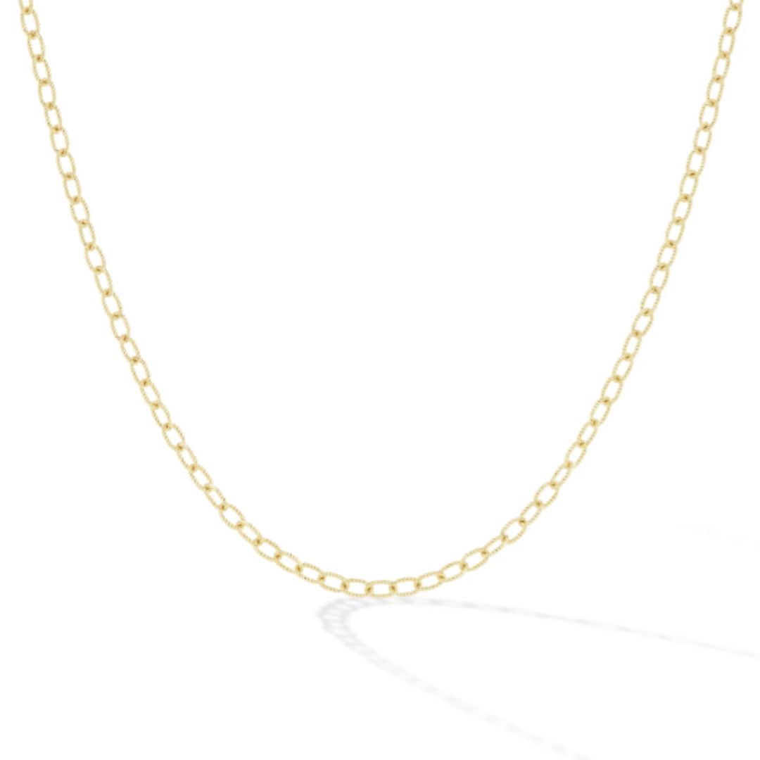 20&quot; 18k 3mm Textured Chain