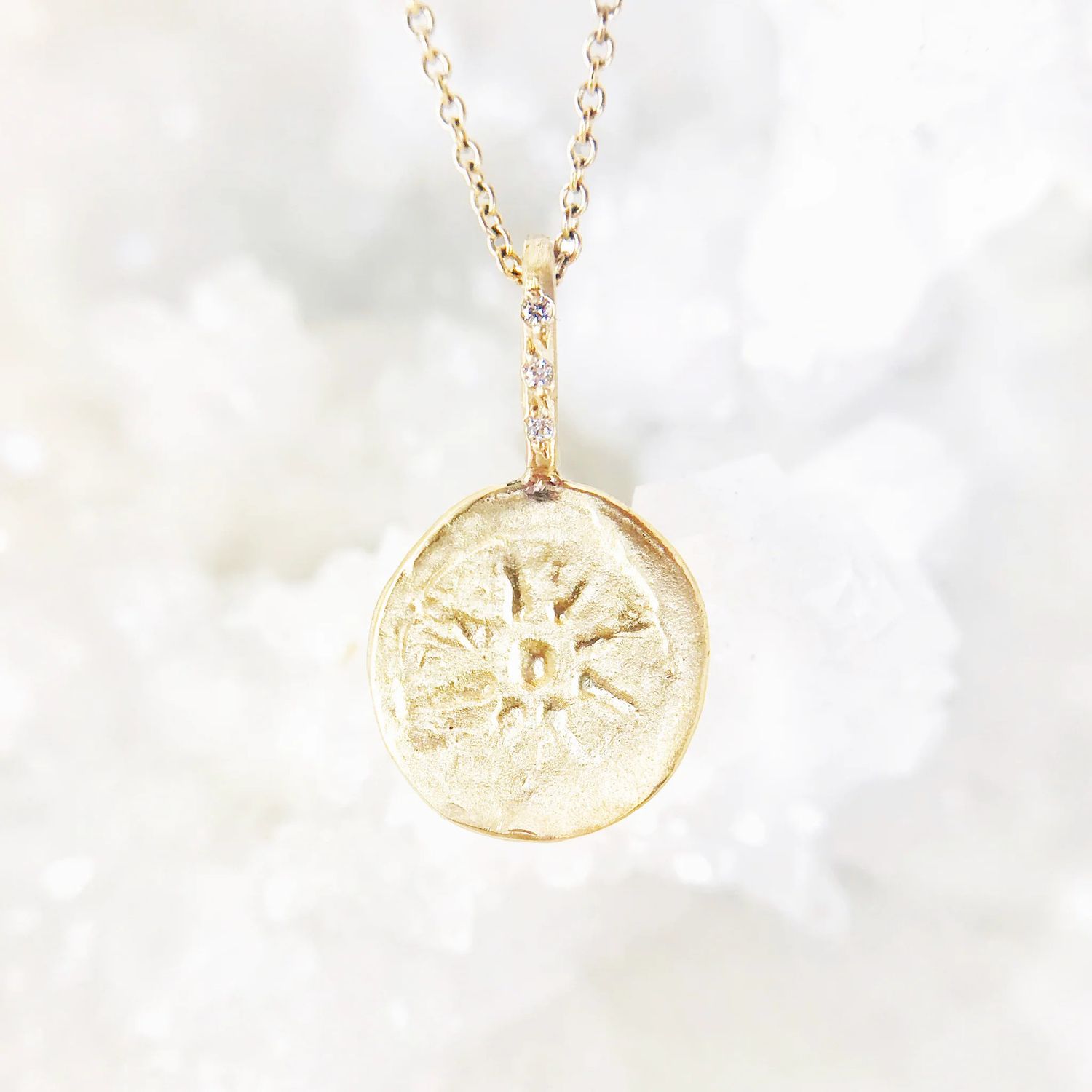 Necklace- 14ky gold Gratitude Star Artifact