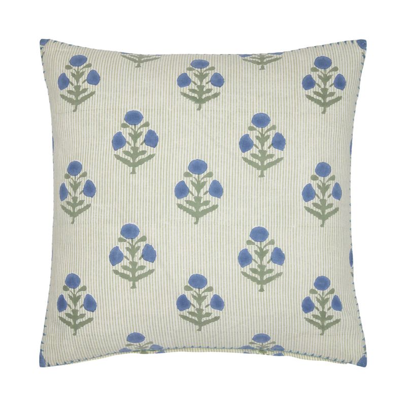 Lucy Azure Pillow w. Insert 22x22