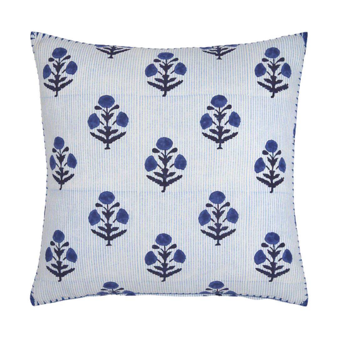 Lucy Indigo Pillow w. Insert 22x22