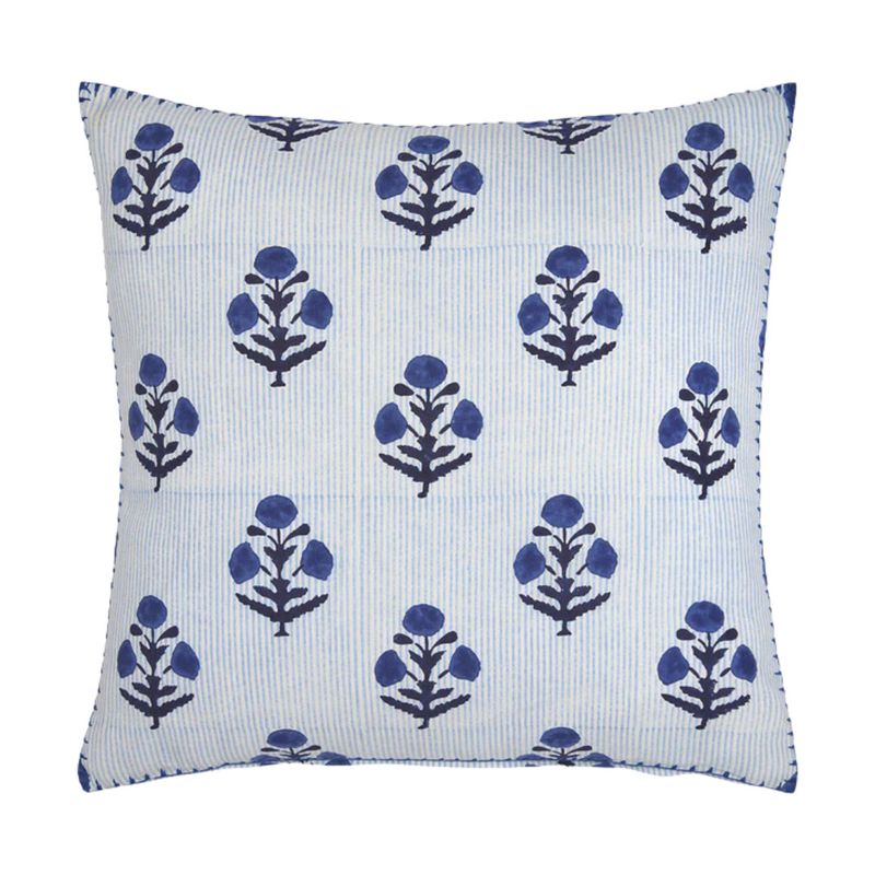 Lucy Indigo Pillow w. Insert 22x22