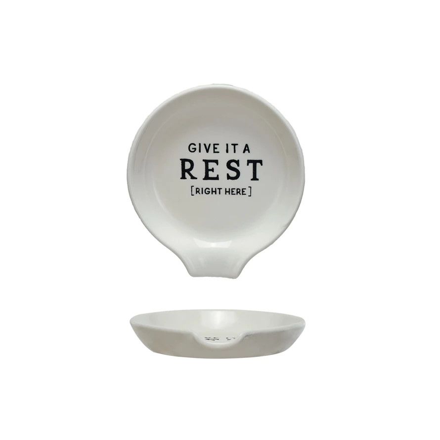 Stoneware spoon Rest