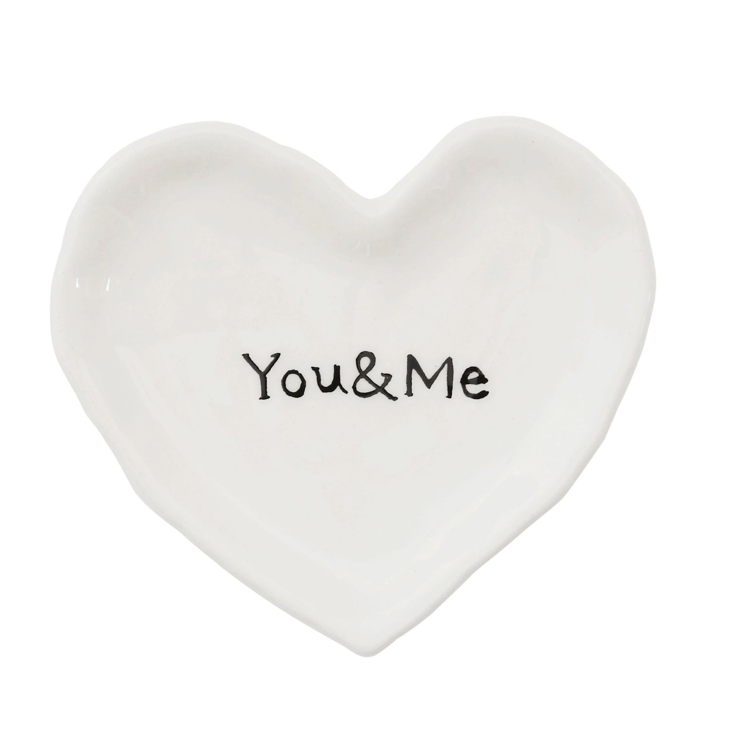 Ceramic Heart Dish, You &amp; Me