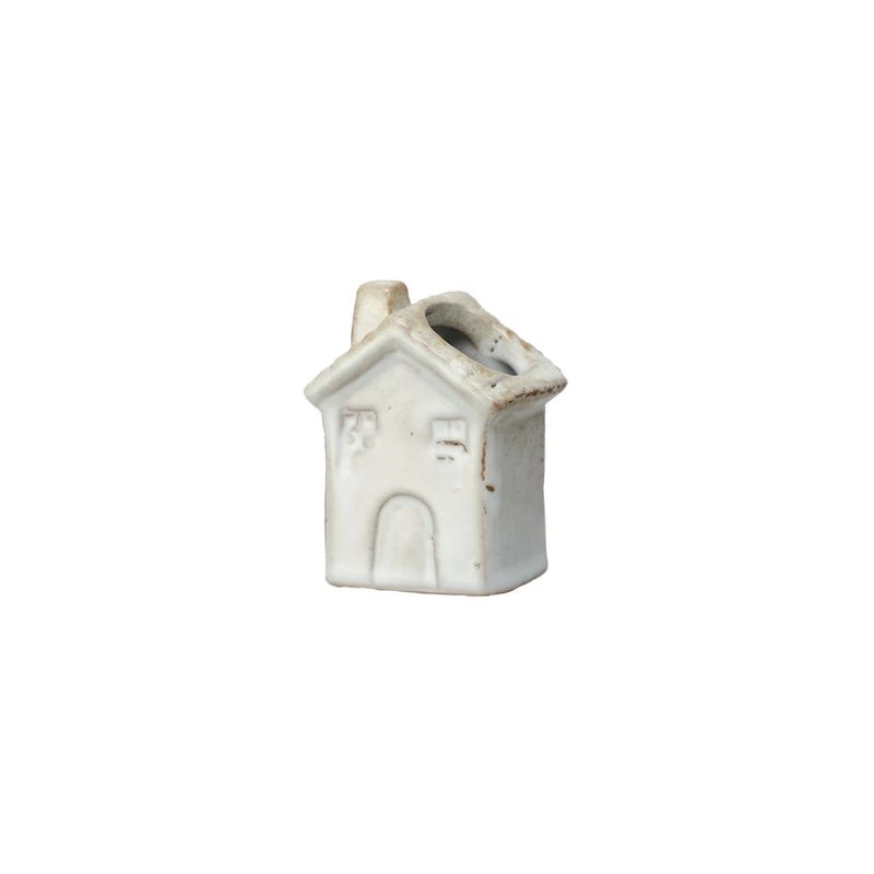 Stoneware Toothpick Holder, White