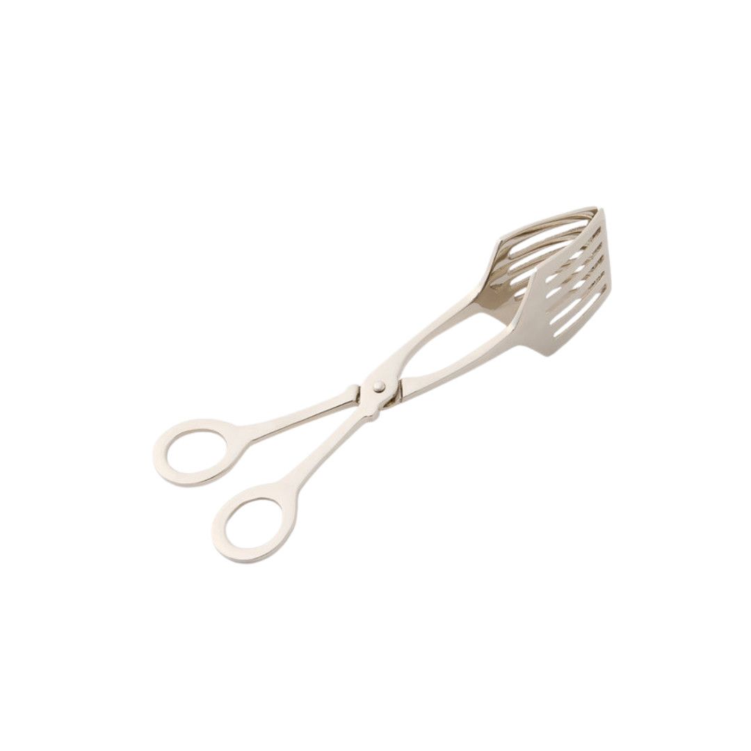Zena Serving Tongs- Nickel