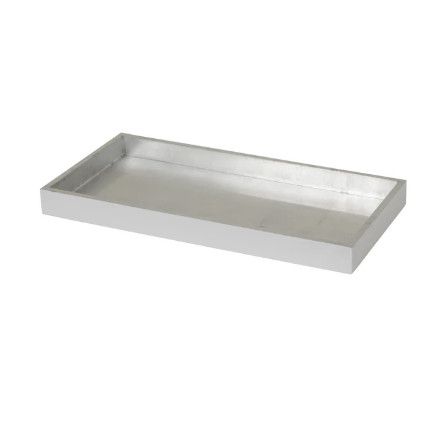 Rect Tray, SM-, Color: Silver/Wht