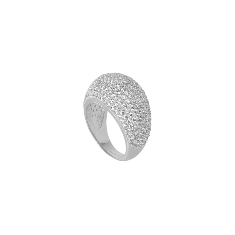 Margaux Pave Ring- Silver- 7
