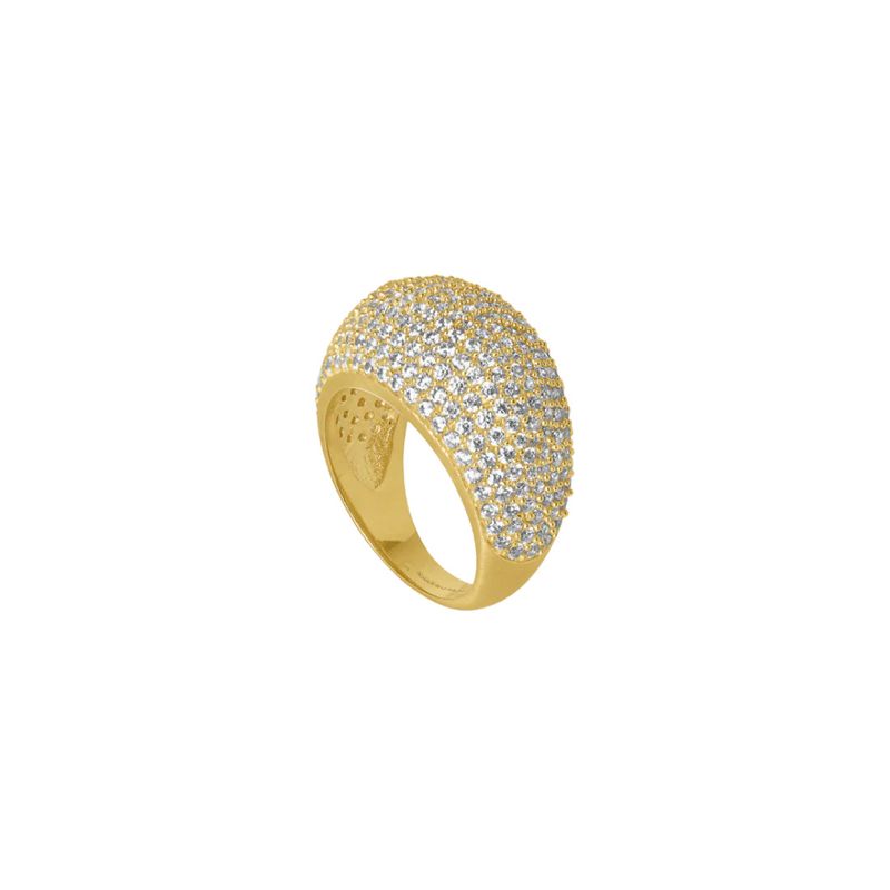 Margaux Pave Ring- Gold-7