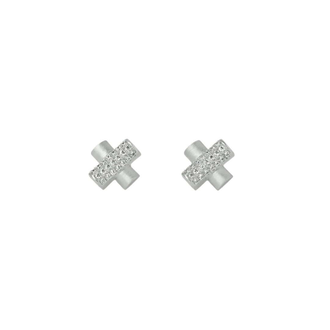 Juliette Pave Studs- Silver