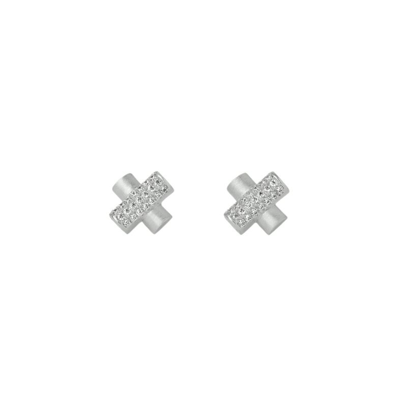 Juliette Pave Studs- Silver